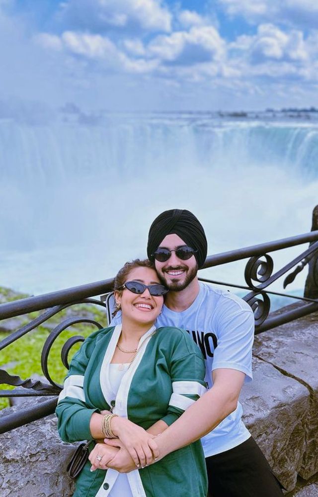 Neha and Rohanpreet`s Romantic Journey Amidst Cascading Grandeur.
