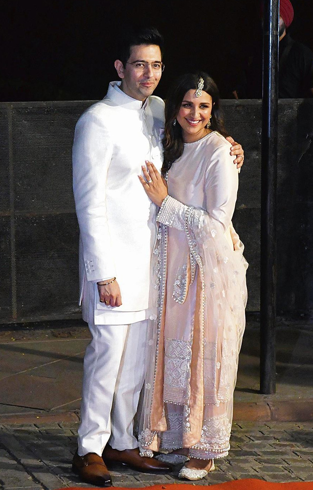 Witness the grandeur before the big day with Parineeti Chopra and Raghav Chadha`s pre-wedding celebrations.
