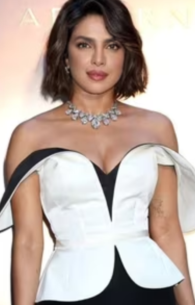 At the 140th anniversary celebration of Bulgari, Priyanka Chopra dazzled with her stylish hairstyle and stunning Serpenti Aeterna necklace.