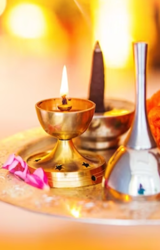 Pooja Vidhi for Ram Navami is about creating a clean, decorated space for worship. Offer fruits, flowers, incense, lamps, and sweets to Lord Rama.