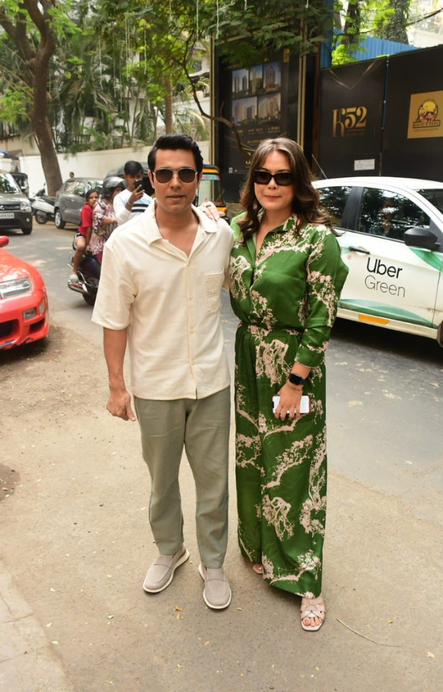 Randeep Hooda and Lin Laishram spotted together for a delightful lunch, radiating camaraderie and laughter.