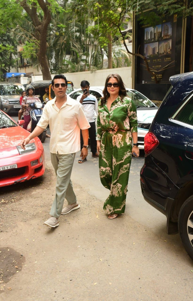 Casual outing, Randeep Hooda and Lin Laishram enjoy lunch, exuding friendship vibes.