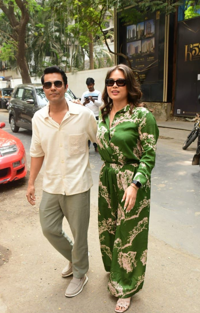 Randeep Hooda, Lin Laishram lunch outing