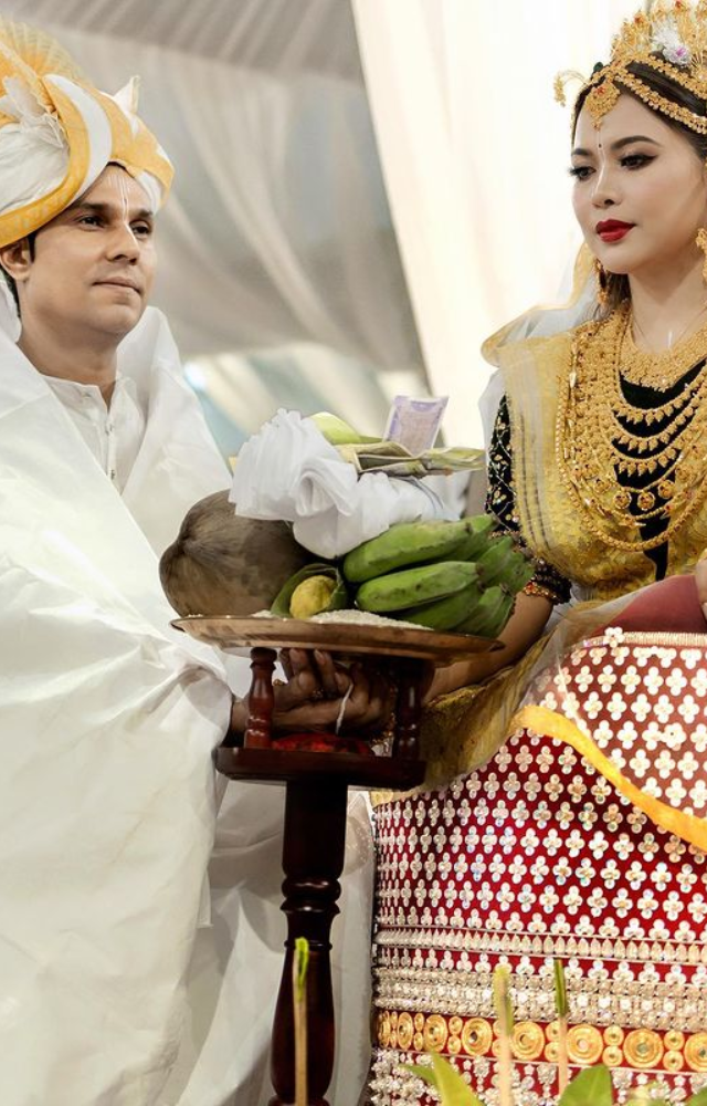 Randeep and Lin exchange vows in a mystical ceremony in Manipur, making enduring memories in the centre of India`s natural splendour.