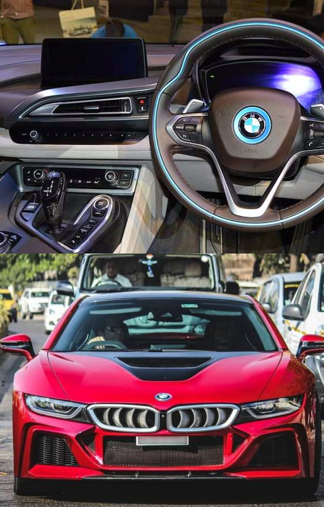 Sachin Tendulkar`s BMW i8 is a sleek and stylish plug-in hybrid sports car. It boasts a futuristic design with scissor doors that open upwards