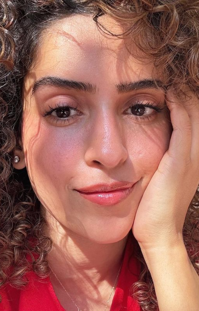 Curly haired diva Sanya Malhotra