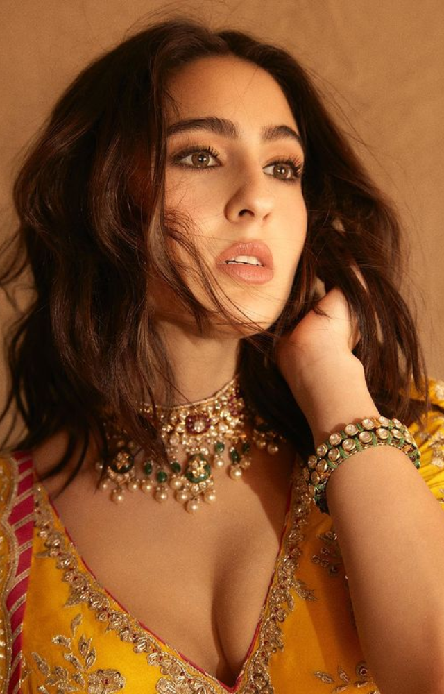 Sara Ali Khan`s Yellow Lehenga Charm