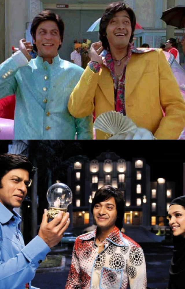 Shreyas, who plays Pappu Master, a choreographer hoping to become a huge star in Bollywood, makes an impression even in a small role.