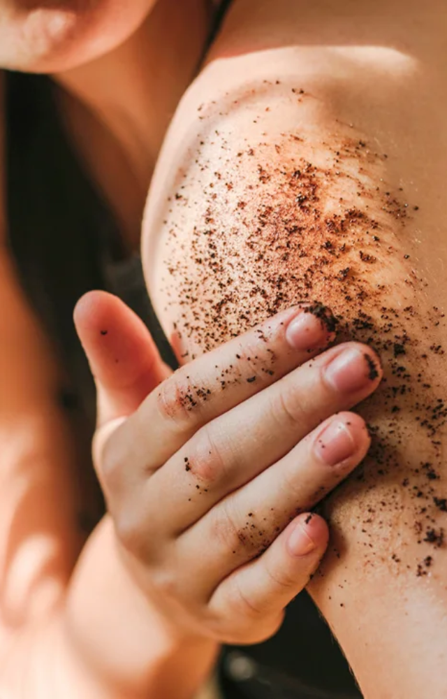 Remember to scrub your body as well. Apply a body scrub to reveal softer, smoother skin by removing dead skin cells.