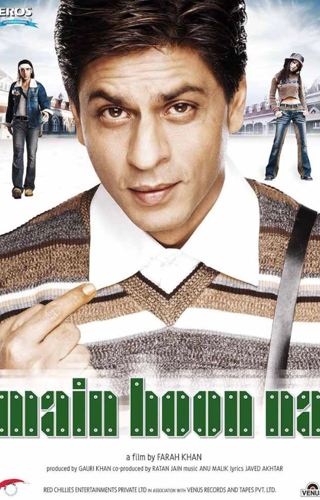 A Bollywood masala film with a patriotic touch, blending action, drama, and emotions as SRK`s character strives for peace and family unity.
