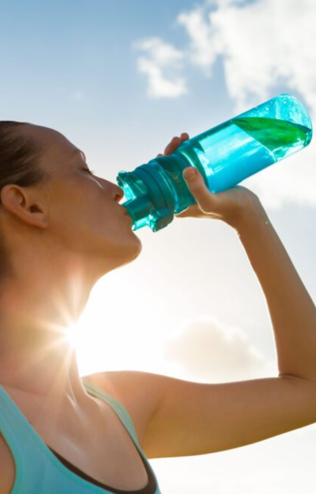 Remember to drink plenty of water to stay hydrated at all times! It`s easy to forget, especially when you`re busy, but always remember to carry water with you.