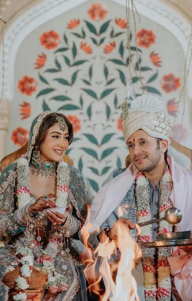 The magical moment when Surbhi and Karan embark on their journey of marital bliss, sealing their love in a sacred union