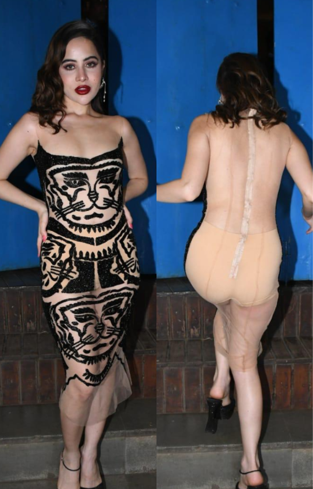 Naked Dress: Urfi`s Daring Backless
