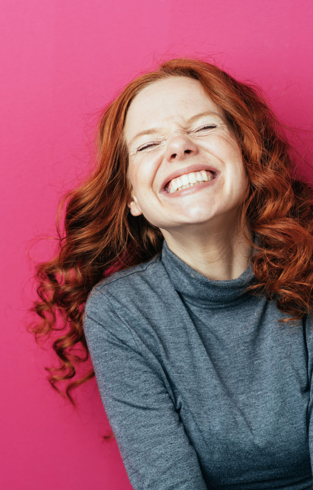 Laughing is a great stress reliever because it lowers cortisol levels, the stress hormone in the body, and releases endorphins