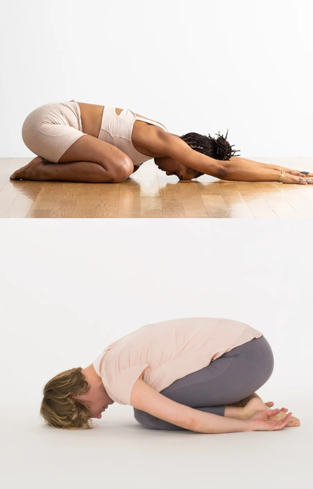 Since it places the body in a forward fold position, this mild yoga pose is great for relieving migraines by encouraging relaxation and releasing tension