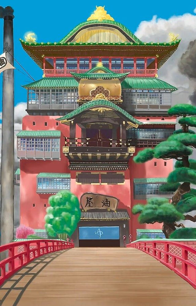 Step into a mystical onsen for spirits, soak in healing waters, and explore whimsical halls where yokai and humans mingle in enchanted luxury.
