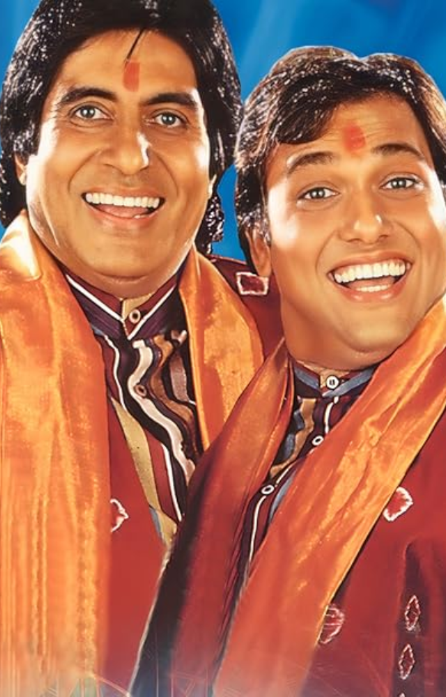 A laugh riot where Amitabh delivers double the fun alongside Govinda. Catch his comic timing and dance moves in full swing.
