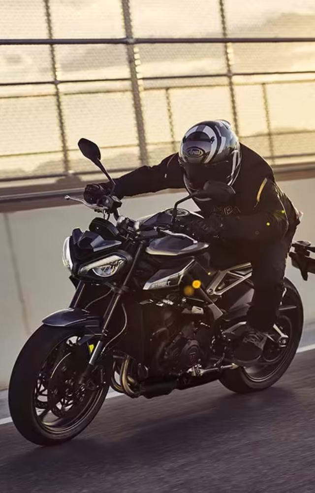 Known for its agility and sharp handling, the Triumph Street Triple R boasts over 100 bhp, making it a thrilling ride for speed enthusiasts.