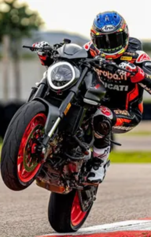 With its iconic design and power-packed engine, the Ducati Monster offers more than 100 bhp, providing a perfect balance of performance and style.