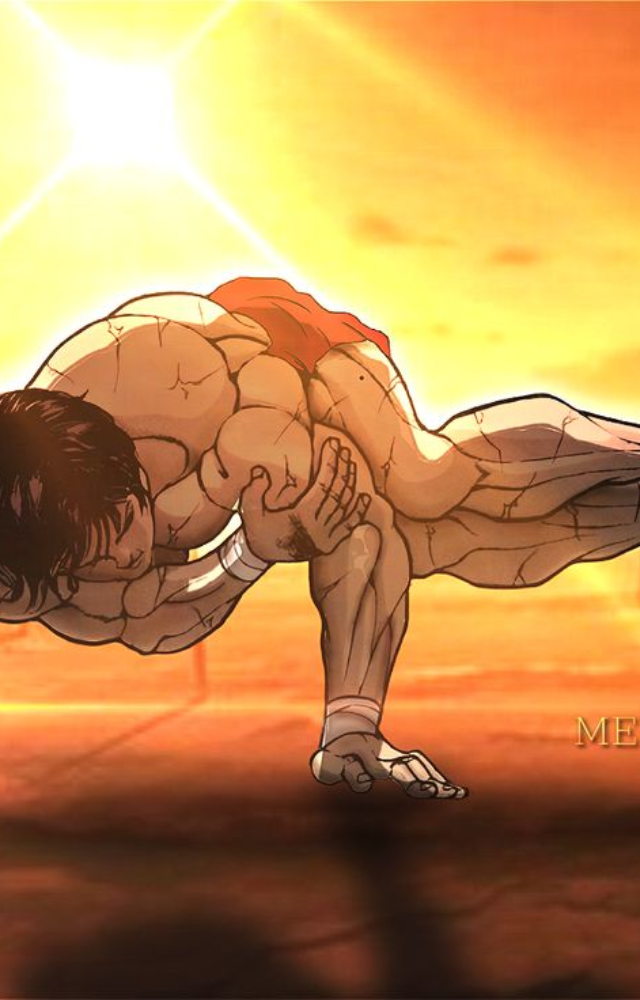Baki is seen crushing thousands of push-ups. Build endurance and upper-body power with a daily high-rep push-