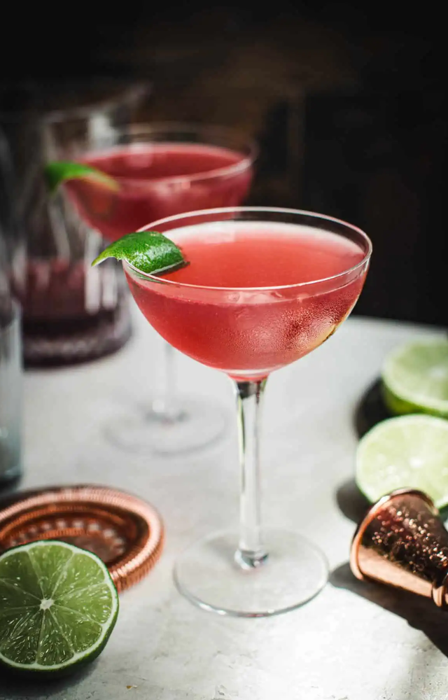 Add elegance to your party with the timeless Cosmopolitan, a blend of vodka, cranberry, and citrus.