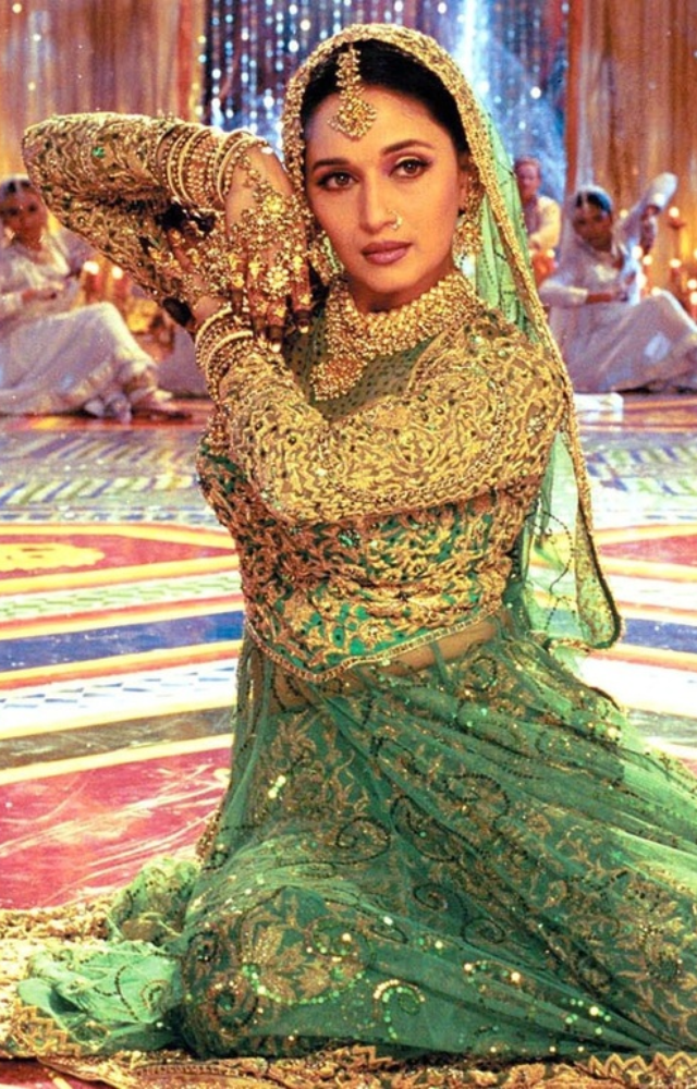 As Chandramukhi, Madhuri shone with depth and dignity in this Sanjay Leela Bhansali classic. Her kathak performance is still celebrated today.