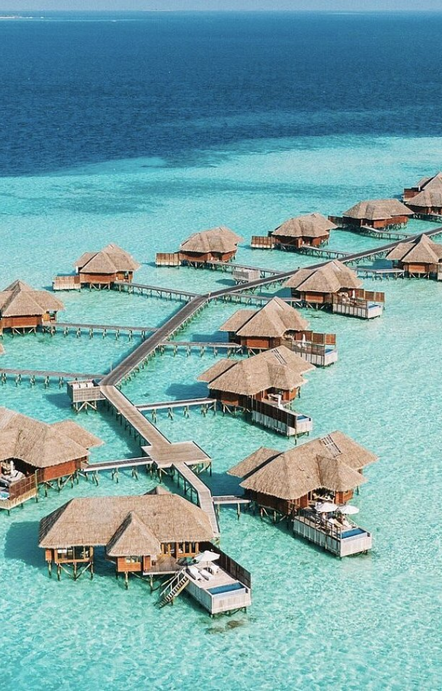 Experience luxury in the Maldives, known for its overwater bungalows, crystal-clear waters, and vibrant marine life. Perfect for a relaxing getaway.