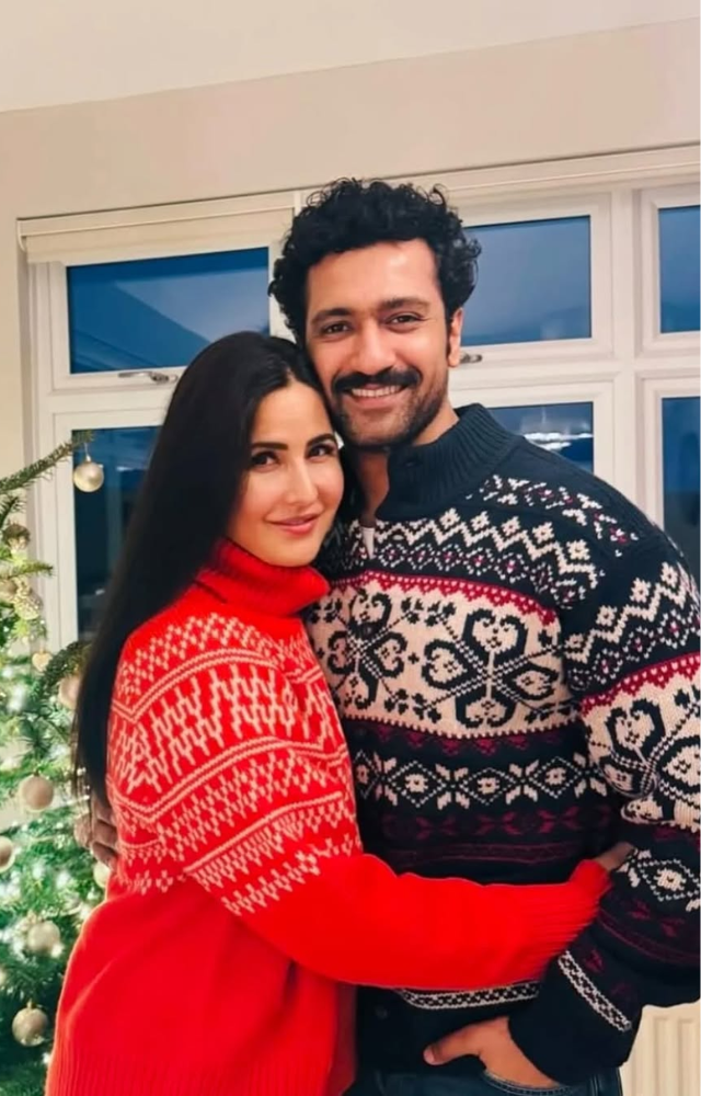Vicky Kaushal and Katrina Kaif radiate joy as they celebrate Christmas together in a heartwarming post.