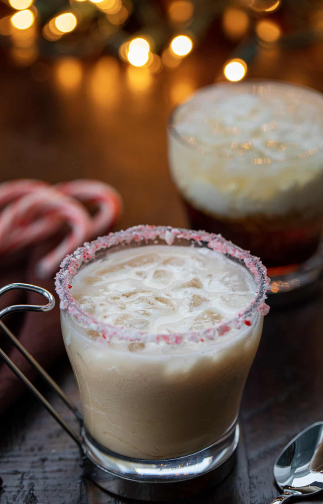 A refreshing twist on a classic, the peppermint-infused White Russian is a holiday must-try.