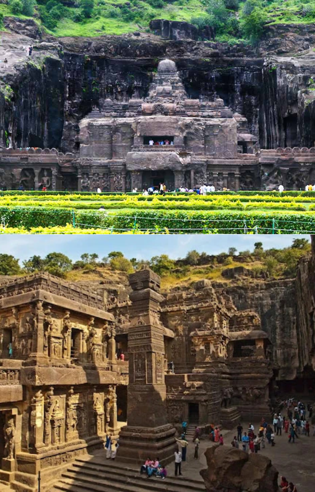These ancient rock-cut caves in Aurangabad reveal beautiful sculptures and historical stories.