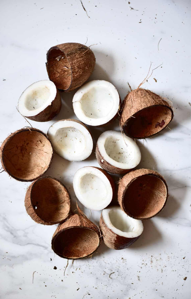 Known as a sacred fruit, coconuts represent purity and prosperity and are widely used in rituals.