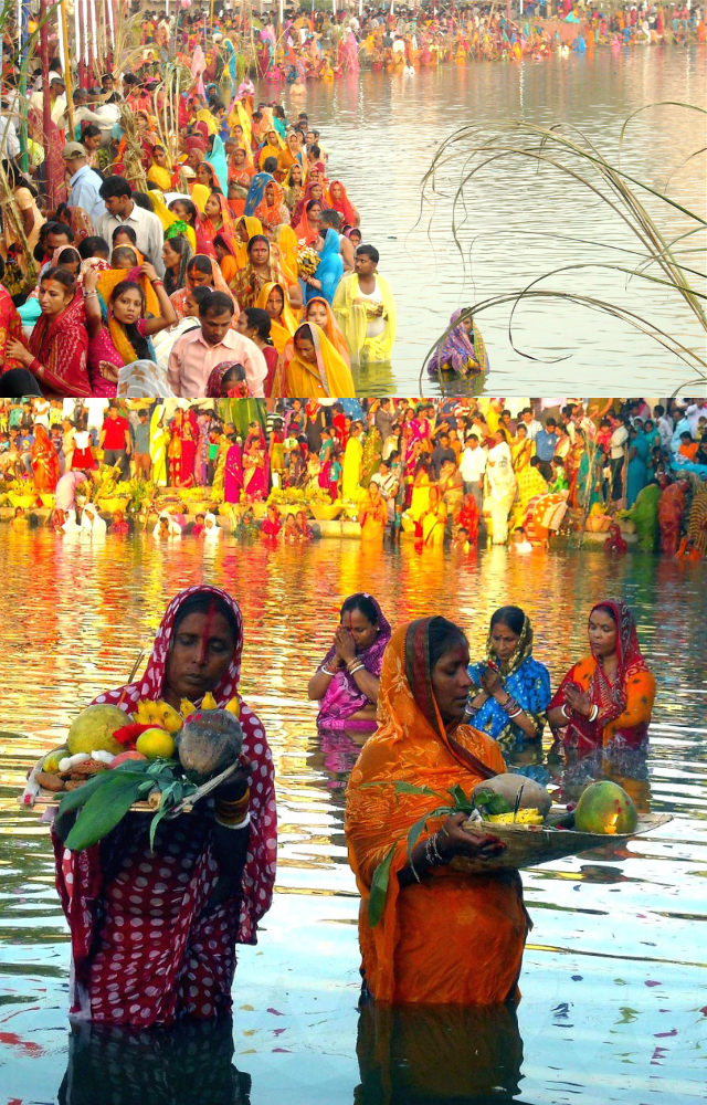 Chhath Puja has ancient roots in Vedic traditions, connecting to the worship of Surya, the Sun God, and Chhathi Maiya.