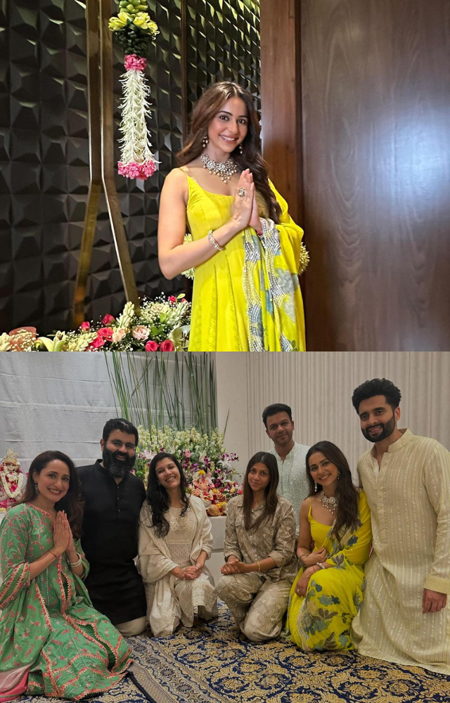 Rakul and Jackky`s Vibrant Ganpati Bash