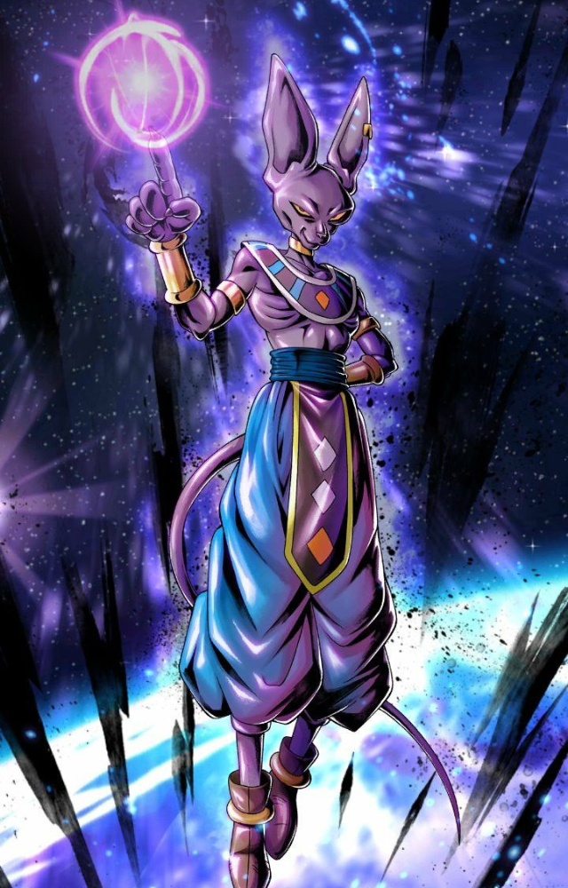 The God of Destruction humbled Super Saiyan God Goku with ease and still hides his true power.
