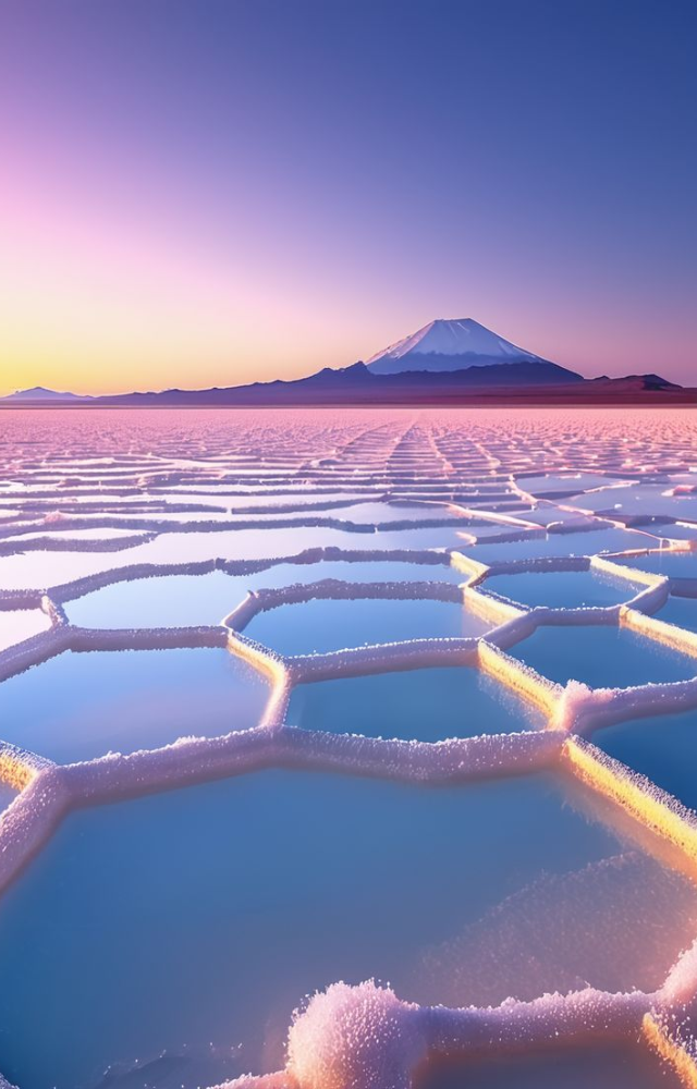 The world’s largest salt flat transforms into a giant mirror after rain, blurring sky and earth into infinity.
