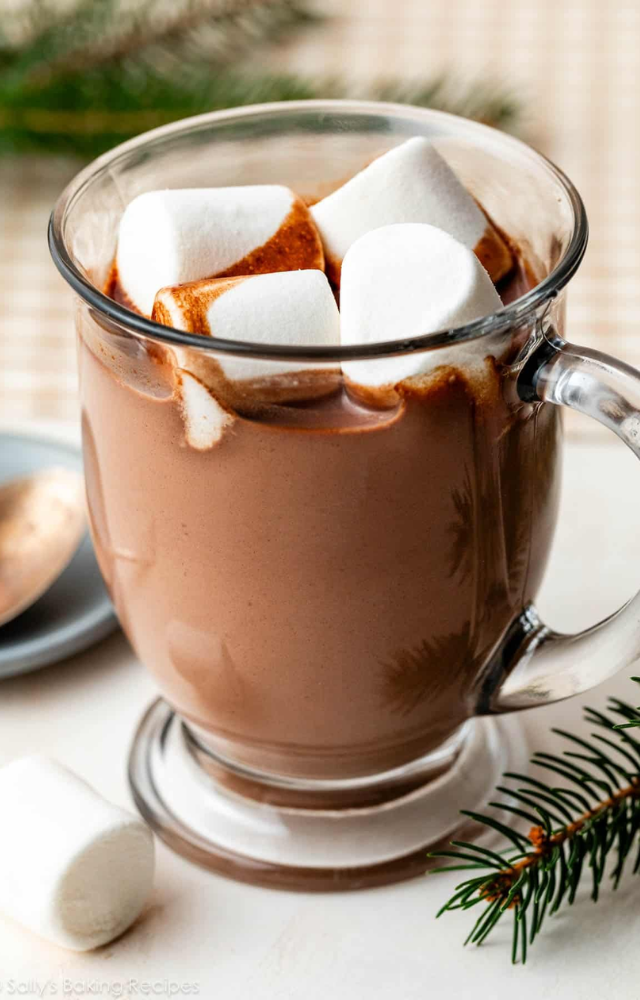 Use protein-rich milk and add cocoa with a dash of nut butter to elevate this comforting drink. Warming and satisfying.
