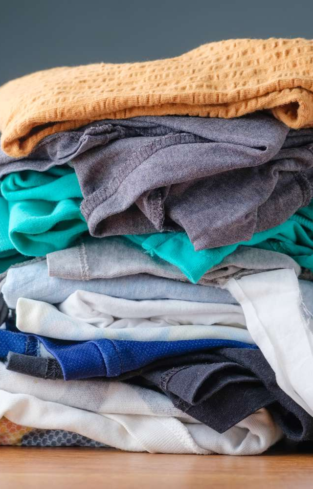 Turn them into reusable cleaning rags or tote bags. Short Hack: Super absorbent and eco-friendly too.
