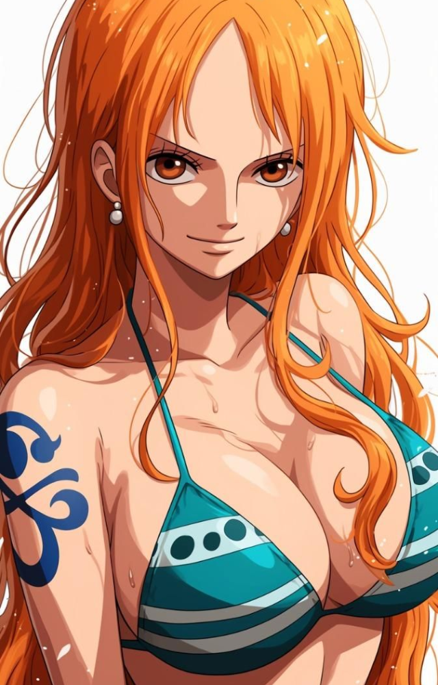 Don’t let the cuteness fool you — Nami is brilliant, brave, and commands weather as her weapon. She’s the Straw Hat’s secret backbone and a tactician genius.

