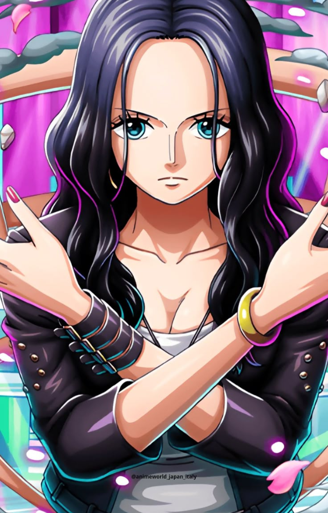 The 'Devil Child' with a genius brain and deadly Hana Hana no Mi powers. Robin is elegant, mysterious, and capable of breaking enemies — and systems — in half.
