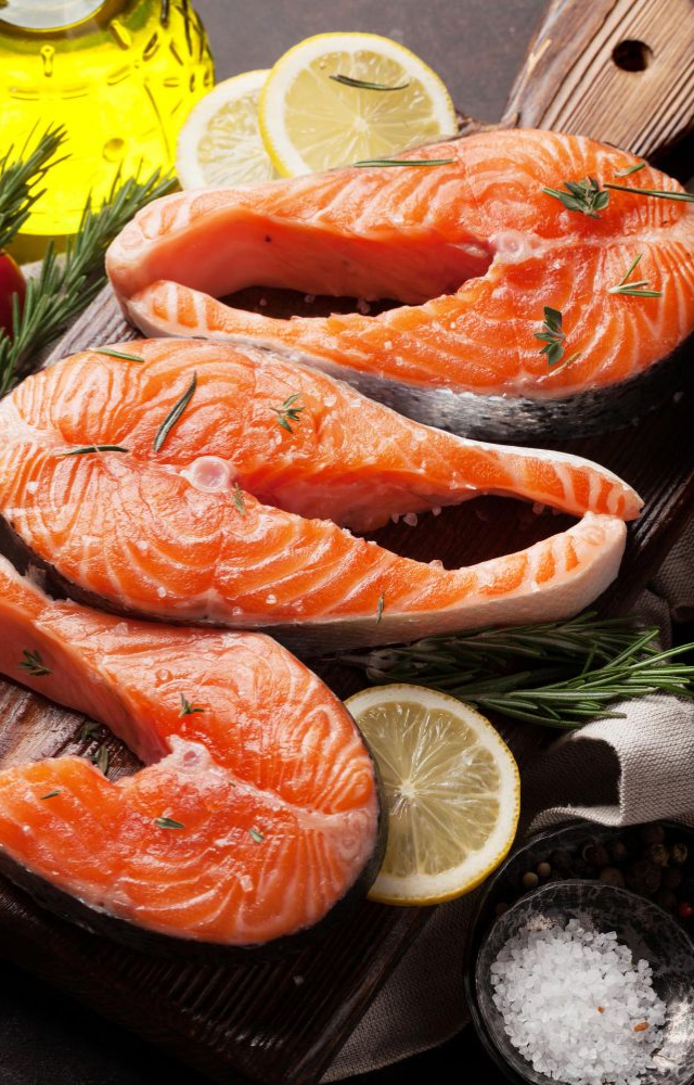 Rich in omega-3s, fatty fish support brain health and reduce symptoms of depression and anxiety.
