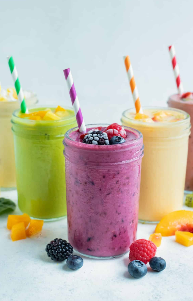 Loaded with fruit and sugary add-ins, smoothies can become calorie bombs. Especially when store-bought or made with full-fat dairy.
