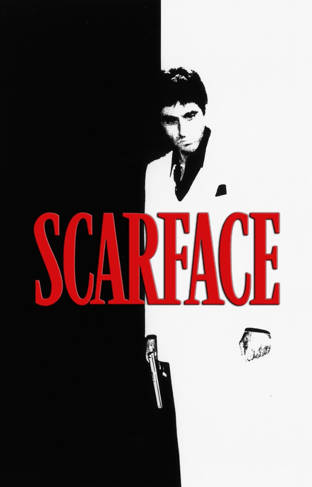 Al Pacino’s iconic portrayal of Tony Montana, a Cuban immigrant who rises to the top of the Miami drug trade, becoming both powerful and notorious.