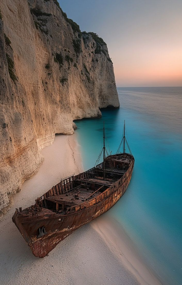 Also known as Shipwreck Beach, it’s hidden between cliffs and only accessible by boat—totally worth the effort.

