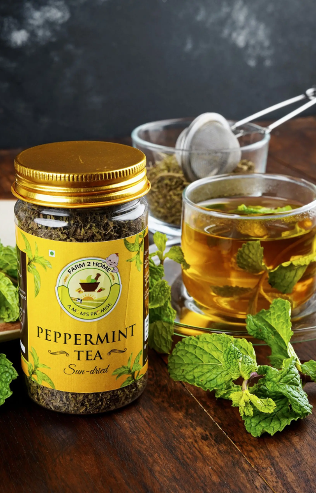Peppermint tea relieves bloating, soothes headaches, and refreshes your senses with its cooling flavor.