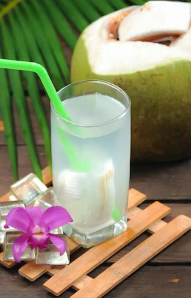 Naturally sweet and full of electrolytes, coconut water keeps you hydrated and energized. Perfect for warm mornings or post-workout refreshment.