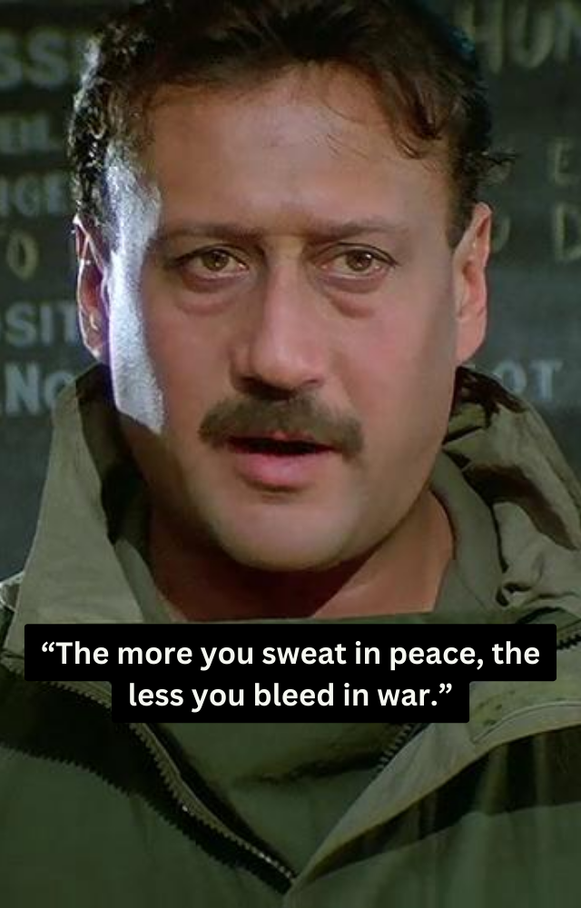 A hard-hitting line that reflects his intense on-screen presence.