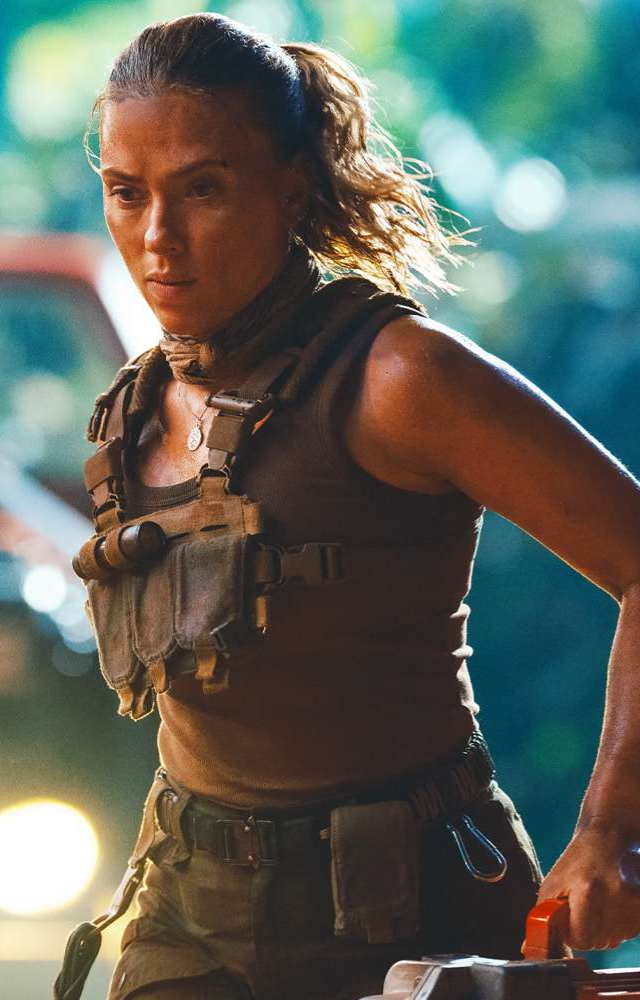 In “Jurassic World Rebirth,” Scarlett Johansson stars as Zora Bennett, an expert in covert operations, embarking on a perilous mission to a dinosaur island.