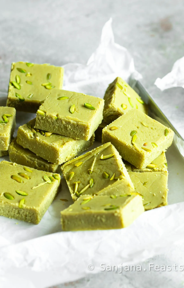 Barfi represents happiness and is shared to spread festive cheer and goodwill.