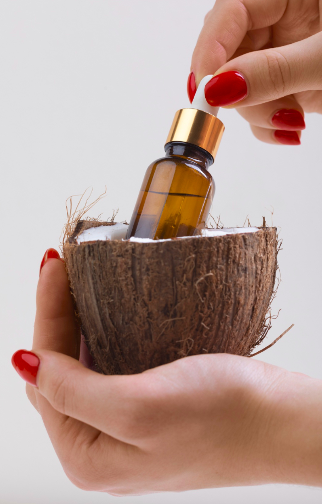 Melt away makeup (even waterproof!) with just a dab of coconut oil—gentle, natural, and super effective.