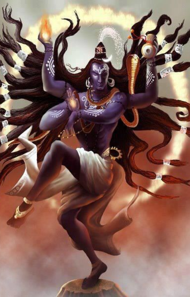 The cosmic dancer Nataraja represents the cycle of creation and destruction. His dance signifies the rhythm of the universe.